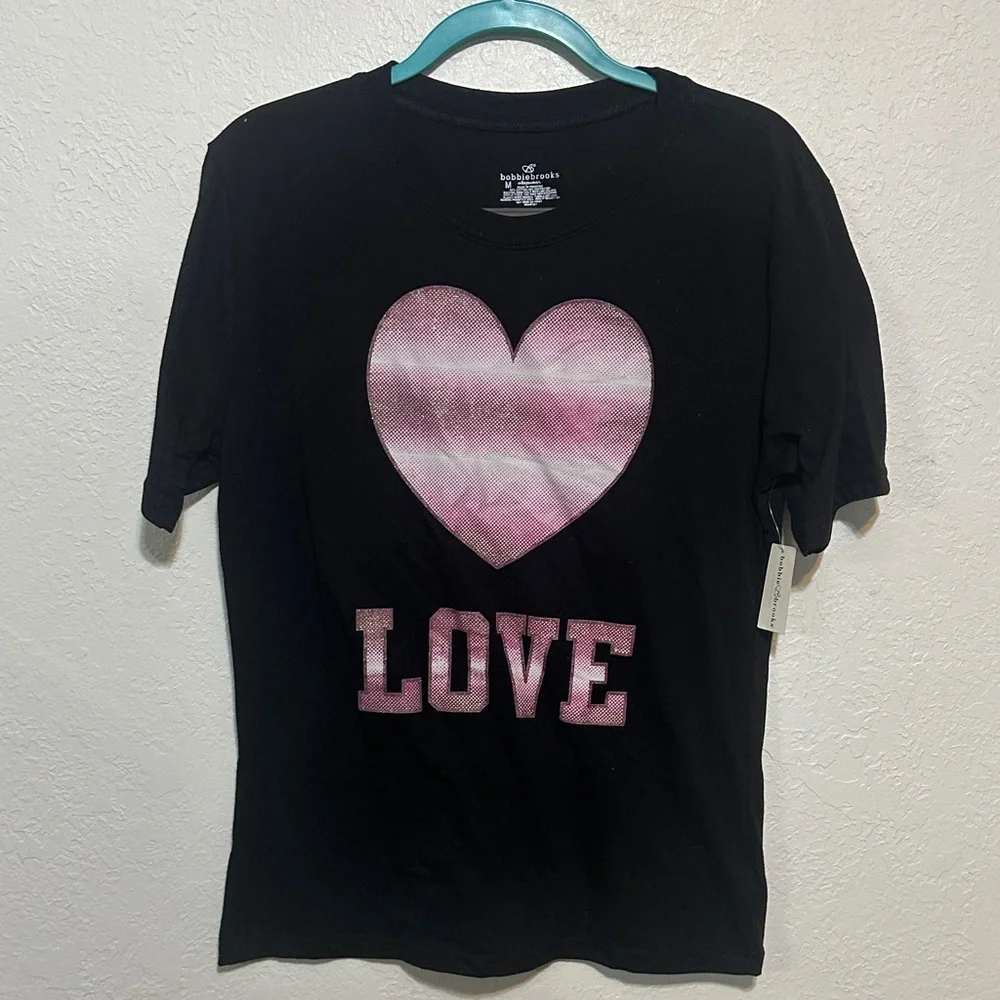 Heart‎ 'Love' Sleepwear PJ Pajama T-Shirt Top Only